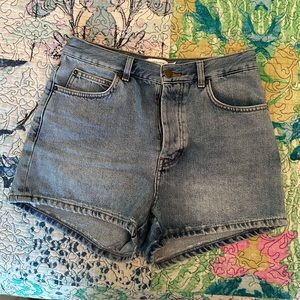 & other stories denim shorts